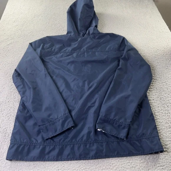 Walt Disney World Windbreaker Jacket Womens Large Blue Mickey Hooded Full Zip - Picture 3 of 11